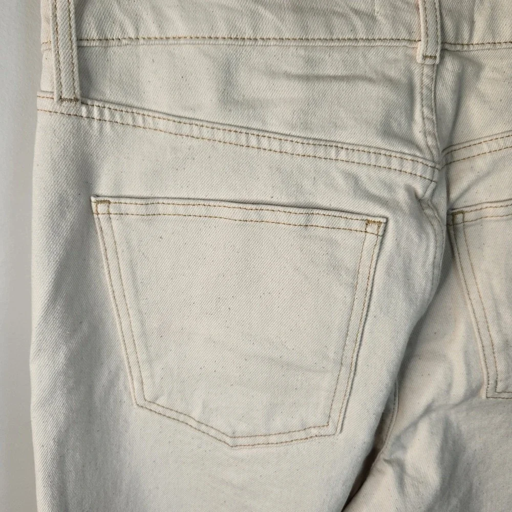 NWT Boden 10 Ultra High Rise Wide Leg Skater Cream Punk Oversized Neutral 29X32 - Picture 9 of 14